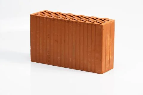 Bricks on white background Fotos de archivo