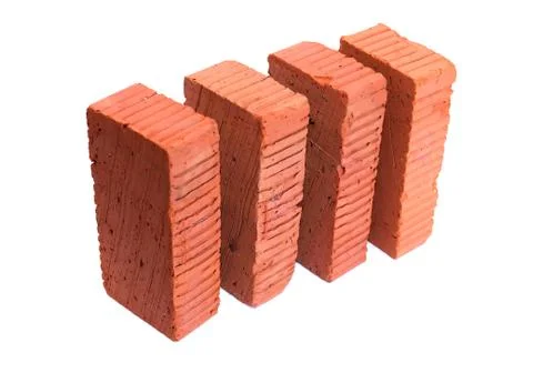 Bricks On White Stock Photos