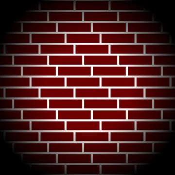 Brickwall / stone wall repeatable pattern with irregular tiling. Illustrazione stock