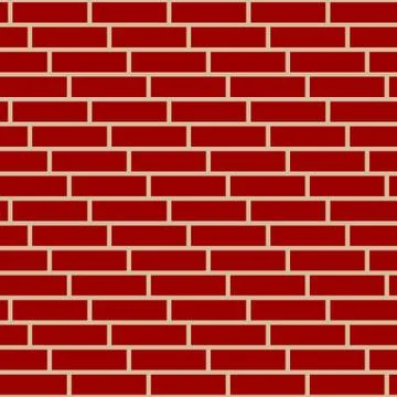 Brickwall / stone wall repeatable pattern with irregular tiling. Stock Illustration