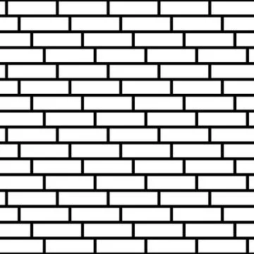 Brickwall / stone wall repeatable pattern with irregular tiling. Illustrazione stock