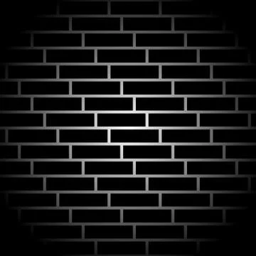 Brickwall / stone wall repeatable pattern with irregular tiling. Stock Illustration