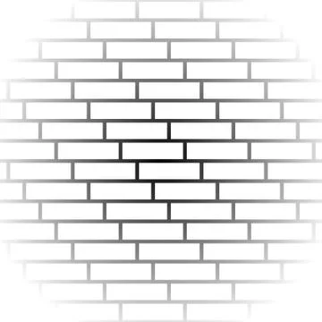 Brickwall / stone wall repeatable pattern with irregular tiling. Stock Illustration