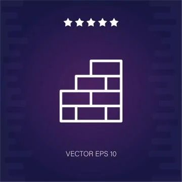 Brickwall vector icon Stockillustratie