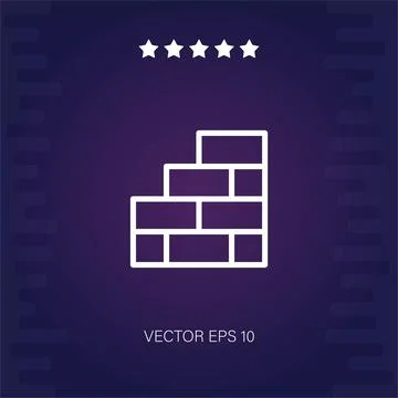 Brickwall vector icon Stock Illustration