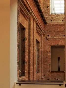 Brickwork and light interior Stock Photos