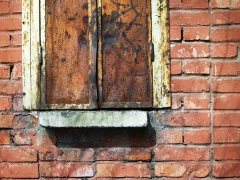 Brickwork and window Stock Photos
