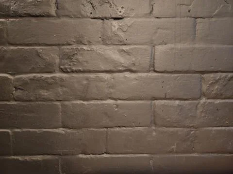 Brickwork. Bricks painted black. Red bricks background Stock Photos