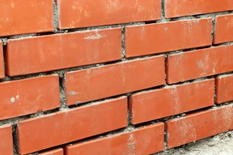 Brickwork close-up. Background of red bricks. Good quality Stock Photos