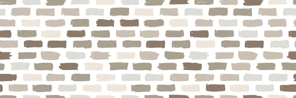 Brickwork decoration seamless pattern for your design Stock Illustration
