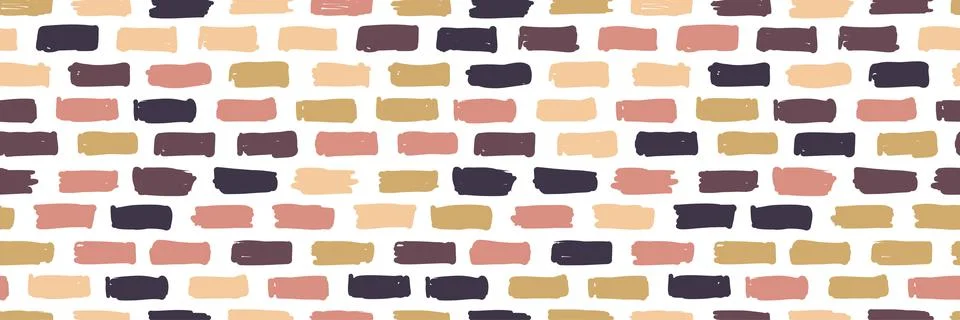 Brickwork decoration seamless pattern for your design Stock Illustration