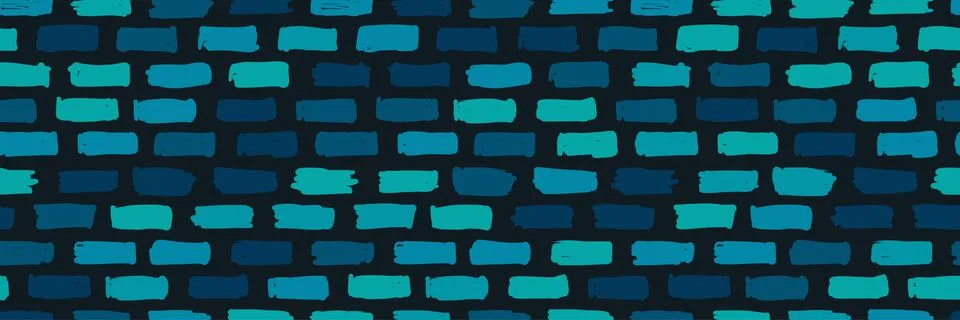 Brickwork decoration seamless pattern for your design Stock Illustration