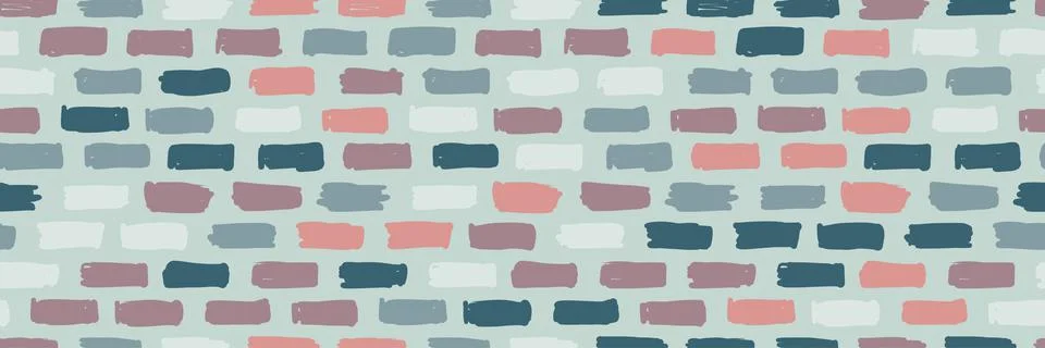 Brickwork decoration seamless pattern for your design Stock Illustration