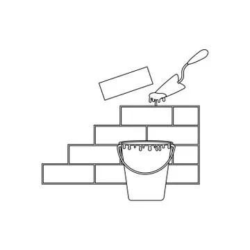 Brickwork illustration vector Stock Illustration