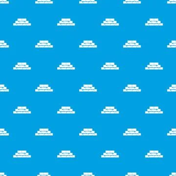Brickwork pattern seamless blue Stock Illustration