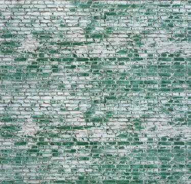 Brickwork pattern with vanished paint layer Stock Photos