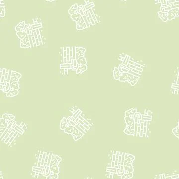 Brickwork services line seamless pattern Stockillustratie