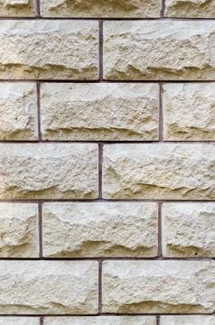 Brickwork. White wall. Background Stock Photos