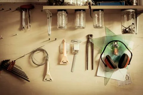 Bricolage wall Stock Photos