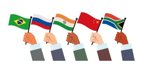 Brics cooperation countries Stock Illustration