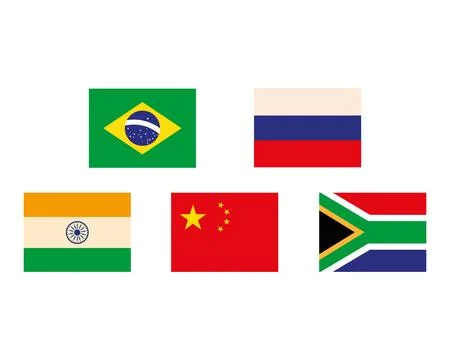 Brics cooperation countries Stock Illustration