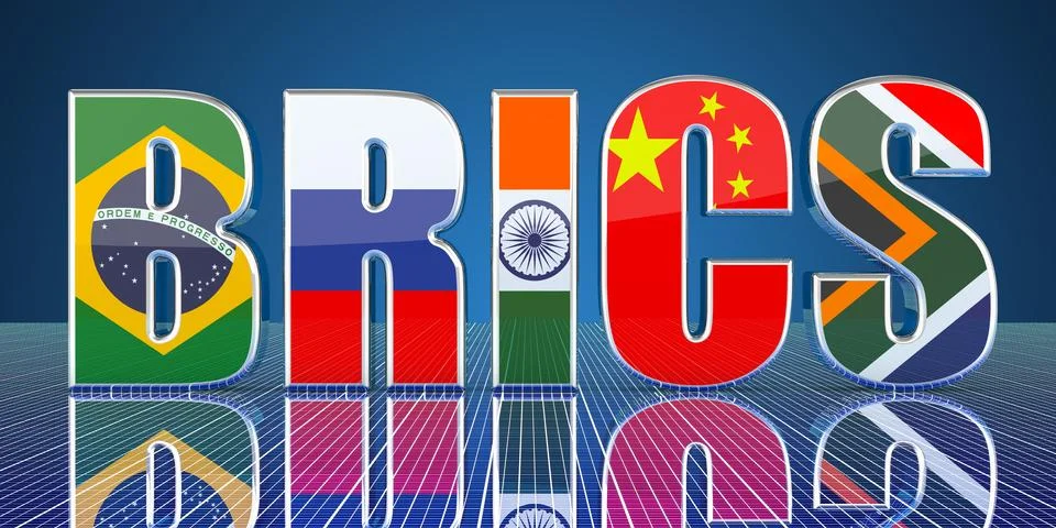 BRICS summit concept, 3D rendering Stock Illustration