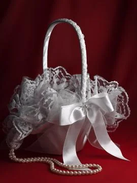 Bridal basket Stock Photos