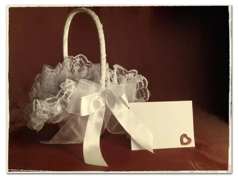Bridal basket Stock Photos
