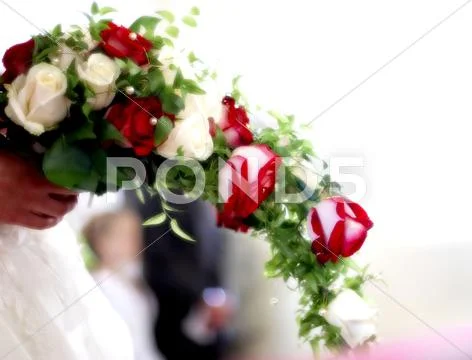 Bridal bouquet flower romance romantic wedding Stock Photos