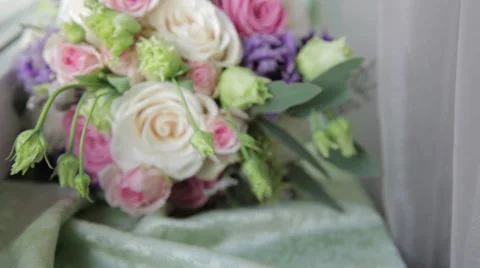 Bridal bouquet Stock Footage 33174417