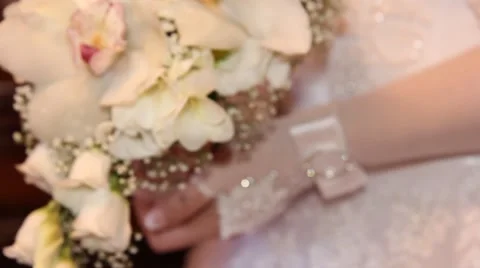 The bridal bouquet Video stock 40487473