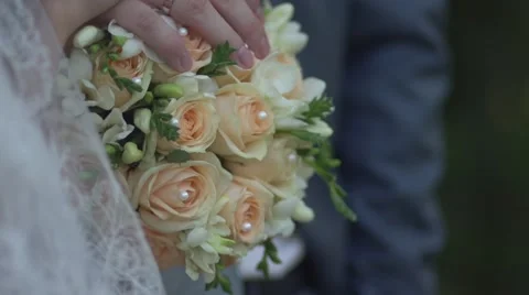 Bridal bouquet Stock Footage 41495193