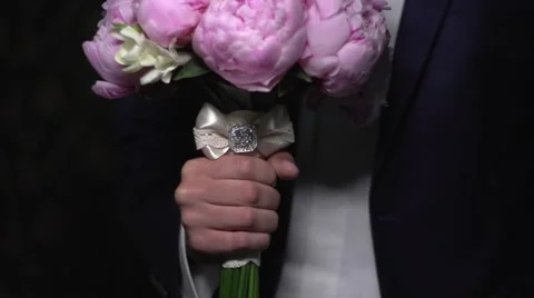 Bridal bouquet Stock Footage 43567238