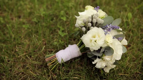 Bridal bouquet Stock Footage 45954290