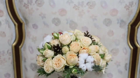 Bridal Bouquet Stock Footage 48855306