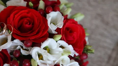 Bridal bouquet Stock Footage 53433203