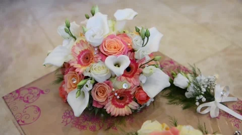 Bridal Bouquet Vídeo Stock 55426950