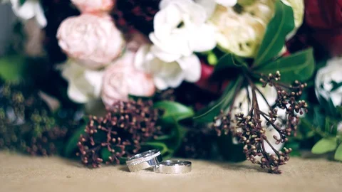 Bridal bouquet Stock Footage 86270998