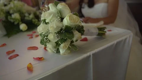 Bridal bouquet Stock Footage 262475622