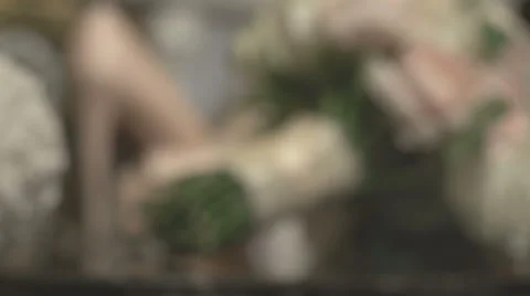 Bridal bouquet, reverse side Stock Footage 58912050