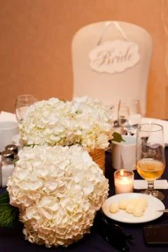 Bridal place setting Stock Photos