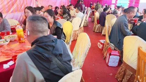 Bridal procession, Hubei Stock Footage 347245007
