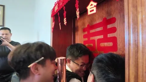 Bridal procession, Hubei Stock Footage 347245370