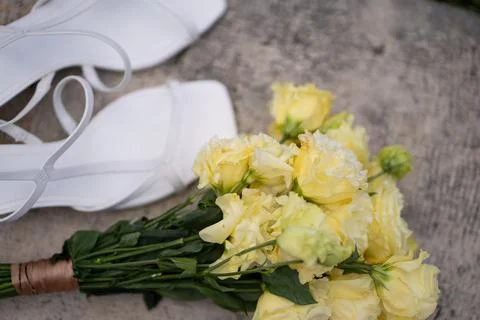 Bridal props preparing for the wedding Stock Photos