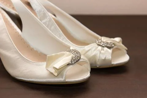 Bridal shoes Stock Photos
