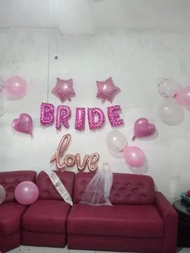 Bridal shower decorations Stock Photos