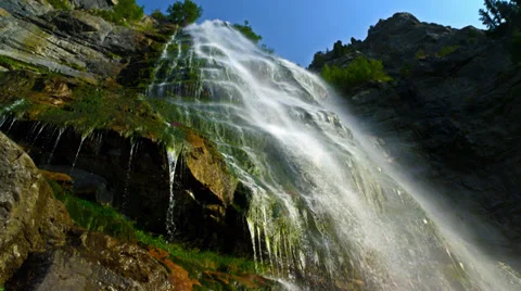 Bridal Veil Falls ms HFR HD Stock Footage 33742973
