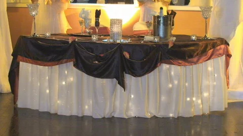 BridalTable08 Stock Footage 548833