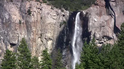 Bridalveil Fall, Yosemite NP Stock Footage 11306503