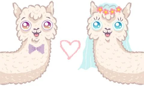 Bride and bridegroom. 库存插图